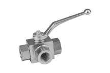 1/4\" BSP 4WAY X-PORT HYD BALL VALVE