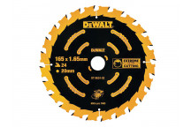 DEWALT Cordless Extreme Framing Circular Saw Blade 165 x 20mm x 24T