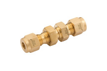 BULKHEAD UNION 1/4 OD BRASS