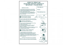 Scan How To Treat An Electric Shock Casualty - PVC 400 x 600mm