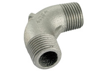 1\" BSPT MALE/MALE ELBOW 90 GALVANISED GF94G