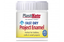 PlastiKote Fast Dry Enamel Paint B5 Bottle Matt White 59ml