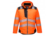 T400 PW3 Hi-Vis Winter Jacket  Orange/Black Large
