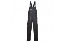 TX12 Portwest Texo Contrast Bib & Brace Black Tall Large