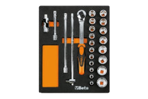 Soft Thermoformed Tray With Tool Assortment M83 1/2\" Sockets