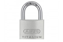 ABUS Mechanical 64TI/60mm TITALIUM Padlock Keyed Alike KA6607