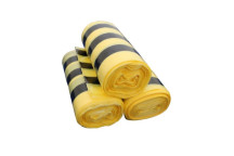 20 X 50 Rolls Yellow 17\" x 26\" Tiger Stripe Sack TSYB/2