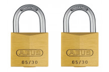 ABUS Mechanical 65/30mm Brass Padlock Twin Carded