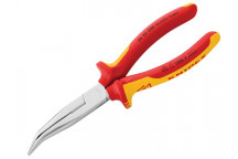 Knipex VDE Long Bent Snipe Nose Side Cutting Pliers 200mm