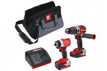 Einhell Power X-Change Brushless Twin Pack 18V 1 x 2.0Ah & 1 x 4.0Ah Li-ion