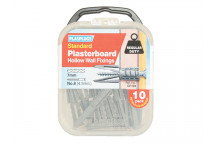 Plasplugs CF 104 Standard Plasterboard Fixings Pack of 10