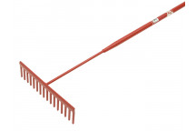 Faithfull Asphalt Rake 16 Flat Teeth - Tubular Steel Shaft