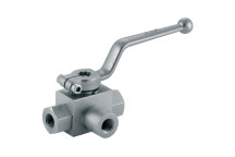 1\" BSP Parallel Female Ball Valve 3 Way L Ported