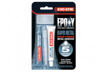 EVO-STIK Epoxy Rapid Metal 2 x 15ml Tubes (5 Mins)