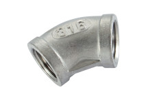 2\" BSP FEM EQUAL ELBOW 45 S/STEEL 316