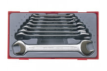 Teng TT6208 Metric Open End Spanner Set, 8 Piece
