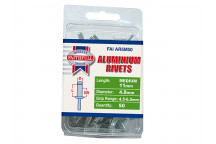 Faithfull Aluminium Rivets 4.8 x 11mm Medium Pre-Pack of 50