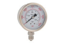 1/4\"BSPP 63MM BOTTOM GLY GAUGE 0-15PSI