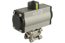 1/4\" B.WELD SS 3 PC SA ALUM ACTU B.VALVE