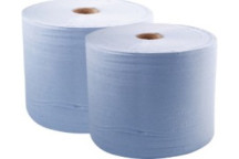 Jumbo Workshop Rolls Blue 2ply 1000 Sheets 275mm x 360m Pack of 2