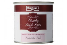 Rustins Chalky Finish Paint Portobello Pink 250ml