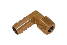 1/2\" BSPT Male Elbow Hose Tails, Brass