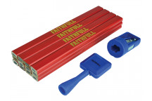 Faithfull Carpenter\'s Pencil Kit Red / Medium (Pack 12)