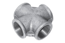 1\" BSPT EQUAL FEM CROSS FIG171 GALVANISED