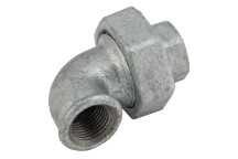 1\" BSPP F/F TAPERSEAT 90? ELBOW GALVANISED