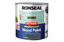 Ronseal 10 Year Weatherproof Wood Paint Grey Satin 2.5 litre