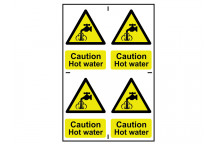 Scan Caution Hot Water - PVC 200 x 300mm