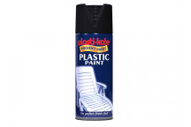 PlastiKote Plastic Paint Spray Black Gloss 400ml