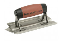 Marshalltown M180D Stainless Steel Groover Trowel DuraSoft Handle 6 x 3in