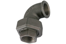 1.1/2\"BSP FEM T/SEAT UNION 90 BLACK GF96