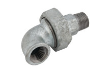 1\"BSP MXF90 UNI.TAP.ELBOW GAL