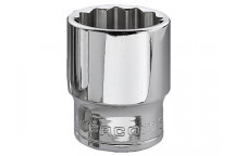 Facom Bi-Hexagon Socket 3/8in Drive 24mm