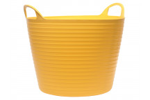 Faithfull Heavy-Duty Polyethylene Flex Tub 28 litres Yellow