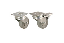 75MM SWIVEL CASTOR PLATE FTG - GREY