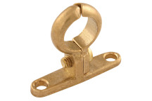 35MM OD PIPE CLIP WALL MOUNT BRASS