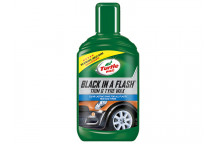 Turtle Wax Black in a Flash Trim & Tyre Wax 300ml