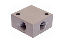 3/8\" BSP EQUAL FEMALE CROSS ALUMINIUM