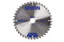IRWIN Construction Circular Saw Blade 230 x 30mm x 40T ATB