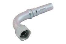3/4\" BSP Female Interlock 90? Swept Elbow 3/4\" Hose ID