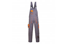 TX12 Portwest Texo Contrast Bib & Brace Grey Tall Large