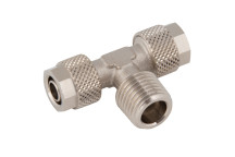 06/04MM OD X 1/8\" BSPT MALE CENTRE TEE