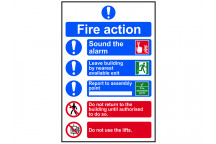 Scan Fire Action Procedure - PVC 200 x 300mm