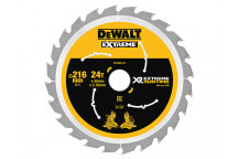DEWALT FlexVolt XR Circular Saw Blade 216 x 30mm x 24T