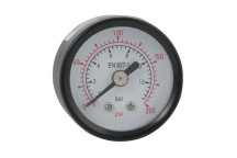 0-15 PSI 50MM STEEL GAUGE 1/8\" BSPT BACK