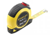 Stanley Tools DualLock Tylon Pocket Tape 3m/10ft (Width 12mm)