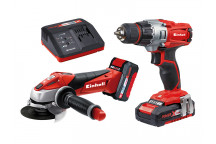 Einhell TE-TK 18 Li Drill & Grinder Kit 18V 1 x 1.5Ah & 1 x 3.0Ah Li-ion